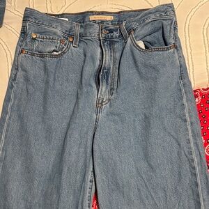 Levi's Light Blue Wide Leg Jeans